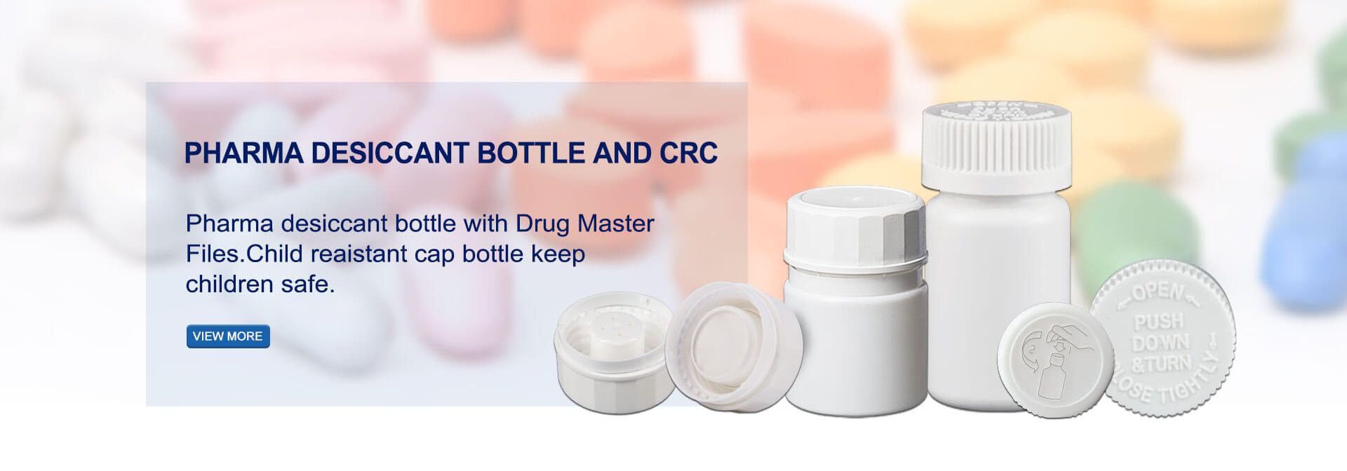 Pharma Desiccant Bottle and CRC