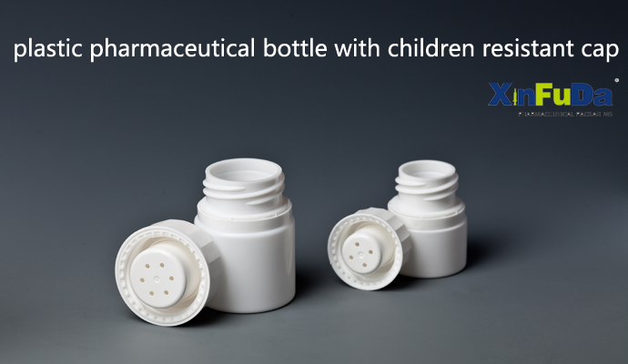 HDPE bottle with child proof cap