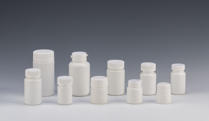 HDPE Pill Bottle with Child Proof Cap for Pharmaceuticals