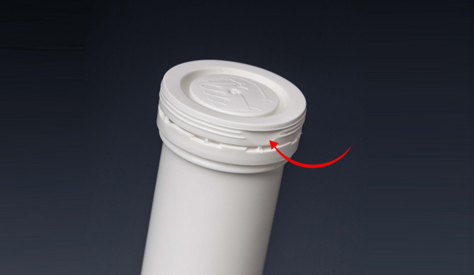 Tubes with desiccant stoppers conveniently open for elder