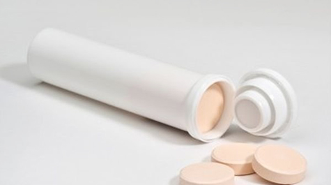 Calcium tablet tube