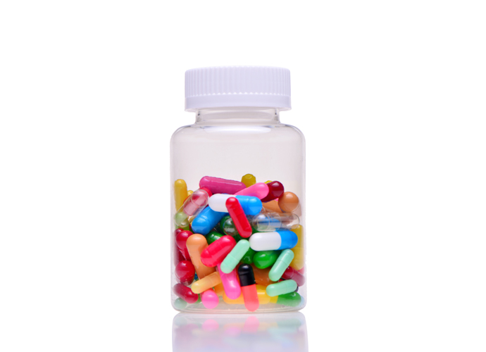 nutritional supplement bottle