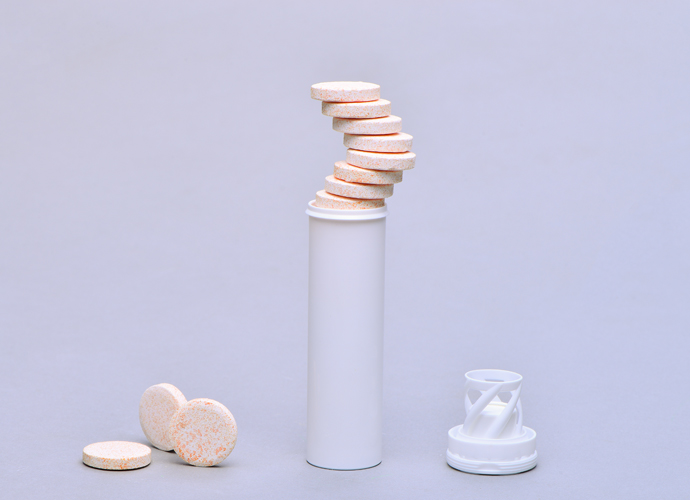 Functional packaging for effervescent tablets