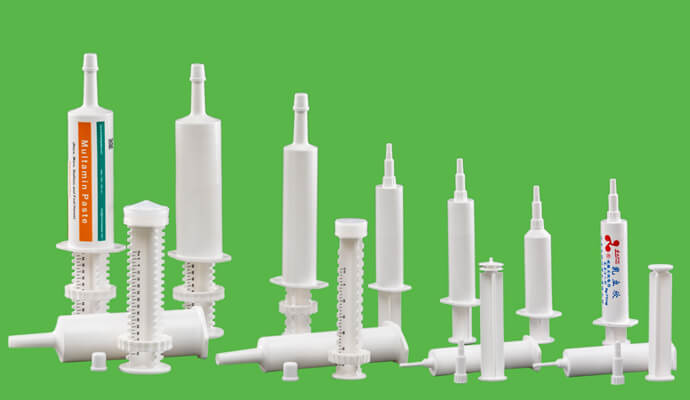Veterinary multi dose syringe feature