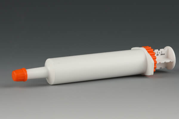 dial a dose syringe as a applicator