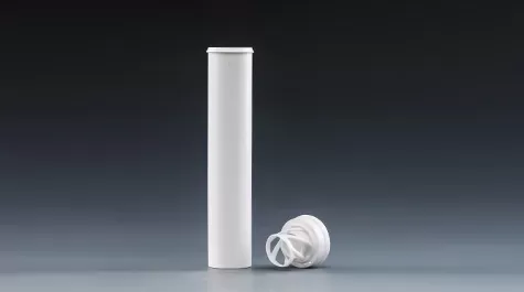 Anti-theft ring on the cap of the effervescent tube
