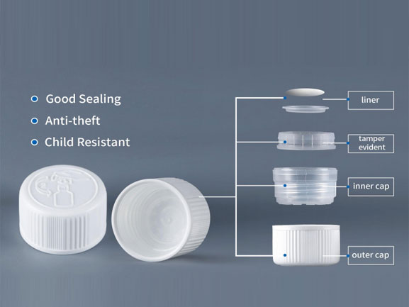 Tamper-Evident and Child-Resistant 28mm Caps