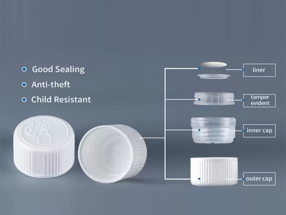 Tamper-Evident and Child-Resistant 28mm Caps