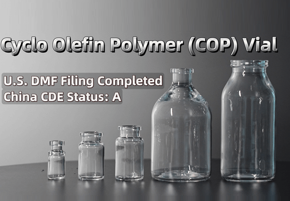 What are the differences between electron beam irradiation and gamma ray irradiation in COP vial sterilization?