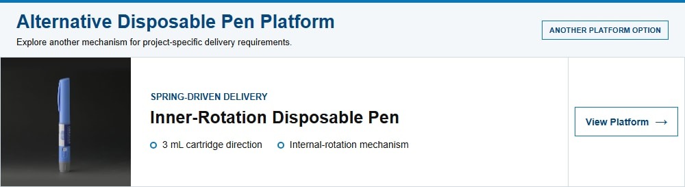 Manual Variable-Dose Disposable Pen Injector