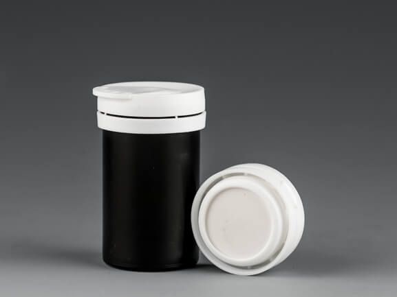 48mm glucose test strip container with desiccant cap