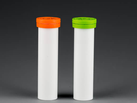 Plastic tube for effervescent tablets