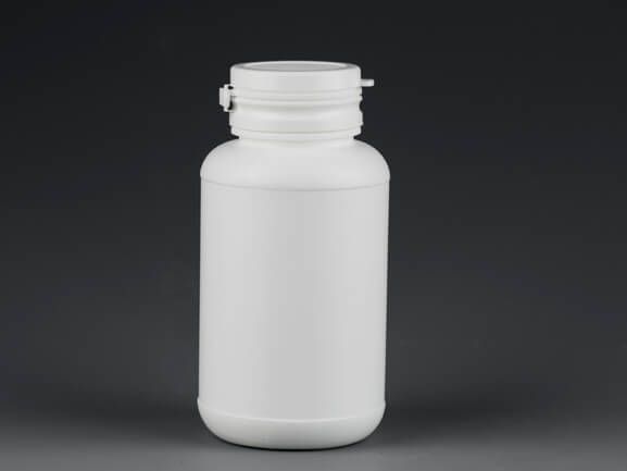 Plastic pills bottle with flip cap supplier z011