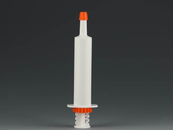 Disposable horse syringe for supplement