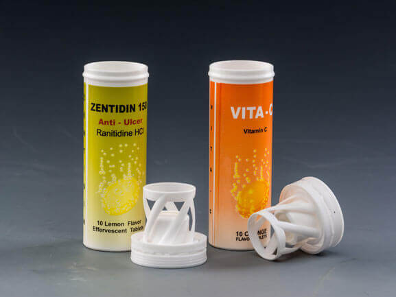 empty vitamin tablets tube