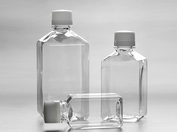 PET Square Storage Media Bottles