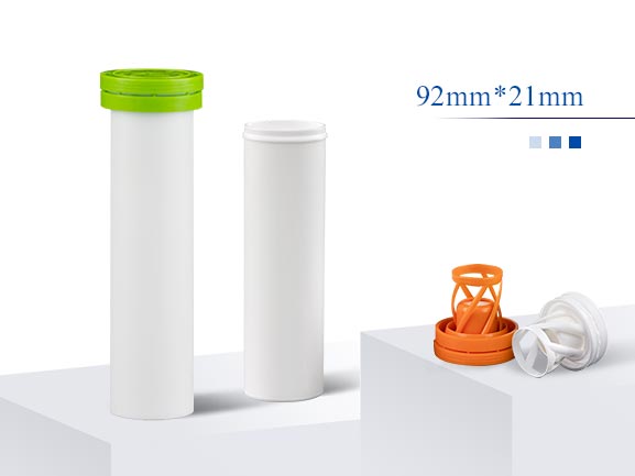 92mm*21mm Plastic tube for effervescent tablets