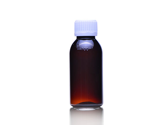 100ml PET plastic oral liquid syrup bottle